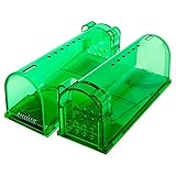 ASprint Humane Mouse Traps That Work, Live Catch and Release No Kill, Indoor/Outdoor Usable, Safe Around Kids/Pets-2 Pack