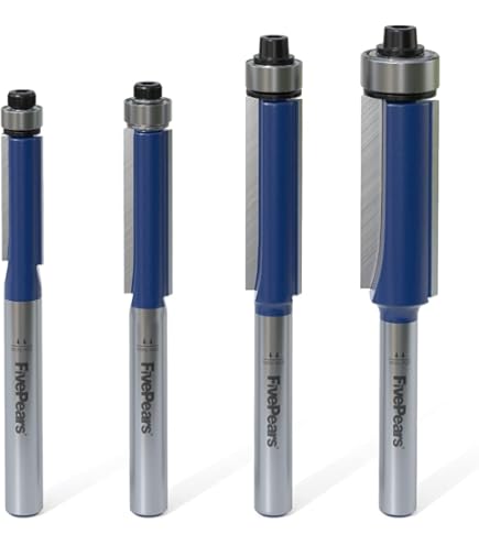 ZahyoX Compression Spiral Flush Trim Router Bit, NACO Coated