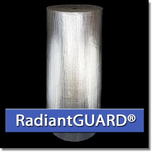 RadiantGUARD Reflex-AIR Double Bubble Reflective Foil Insulation Thermal Barrier (500 sq ft roll | 48-inch X 125-feet) Bubble Insulation for Metal Building, Pole Barn, Basement, Crawlspace & More
