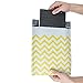 Fu Global #2 8.5x12 Inches Poly Bubble Mailers Padded Envelopes Pack of 25 (Yellow Zigzag Stripe)