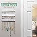 Ilyapa Jewelry Organizer Wall Mount, Jewelry, Necklace Organizer, White Wood, Rustic Earring Hanger Rack, Bracelet Holder, 3 Piece
