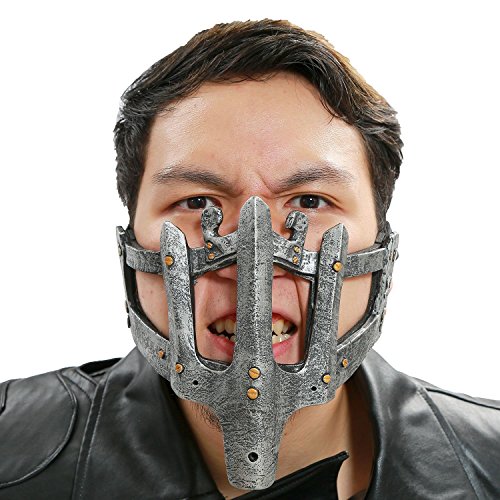 Xcoser Mad Prison Max Mask Cosplay PVC Half Face Adjustable Halloween Prop
