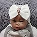 WILLTOO Newborn Lovely Soft Cute Hat Bow Baby Girl Hospital Beanie Hat (B)