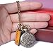 Vintage Drink Me Pocket Watch, Hmxpls Quartz Watch with Rabbit Hollow Carving Flowers Women Watches Necklace with Chain Christmas Valentine Gifts, Alice in Wonderland(Bronze)