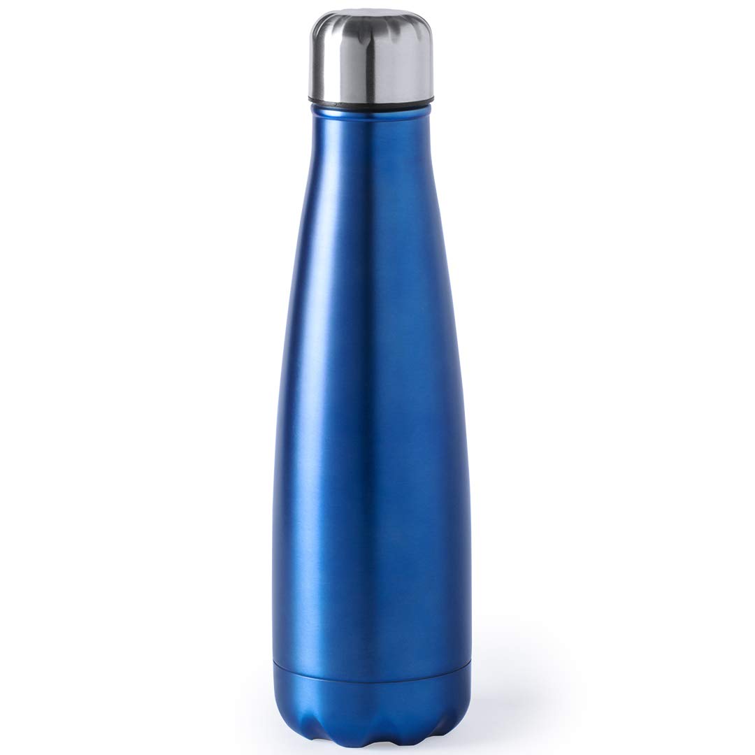 eBuy GB Metal Water Bottle Stainless Steel Leakproof Reusable BPA Free Drinks Bottle Blue 630ml