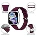 Hamile Bands Compatible for Fitbit Versa 2/Versa/Lite/Special Edition(SE), Slim Narrow Soft Silicone Band Accessories Replacement Wrist Strap Wristbands for Versa Smart Watch, Women Men Girls