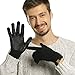 Winter Touchscreen Gloves for Men & Women 3 Fingers Dual-layer Touch Screen Warm Lined Anti-Slip Knit Texting Glove, Black, Medium