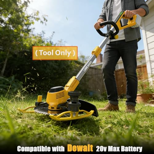 Fiutazge Cordless Weed Eater Compatible with Dewalt 20v Max Battery, Electric String Trimmer (No Battery Included)