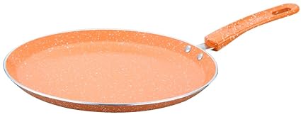 Wonderchef Tangerine Aluminum Dosa Tawa, 28cm, Orange