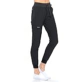 Dagacci Medical Uniform Jogger Scrub Pants for Women and Men Unisex 4-Way Stretch Workwear Professionals Scrubs Pants