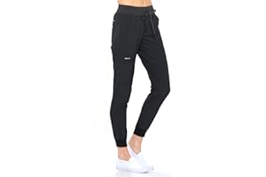 Dagacci Medical Uniform Women and Men Unisex 4-Way Stretch Jogger Scrub Pants