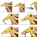 KastKing Falcon Aluminum Fishing Pliers – Angled Head Braid Cutter - Hook Remover - Line Cutter – Snap Ring Plier with Spring Loaded Super Sharp Tungsten Carbide Cutters (Gold)