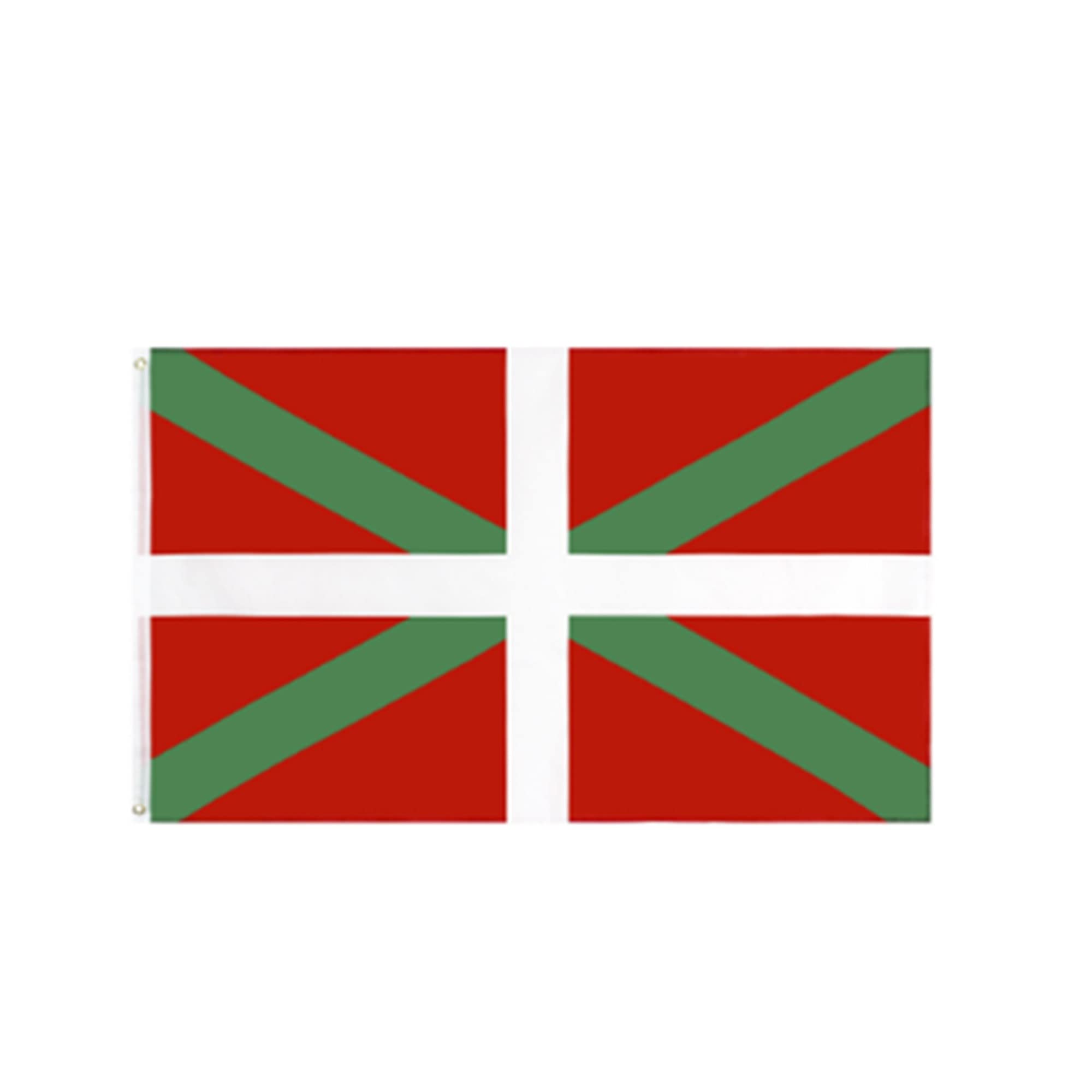 Basque Flags Banners - Durable 100% Polyester Fabric with Brass Grommets & Headband,3x5ft Outdoor Indoor Flying Banner for Festival,Business,Party,School,Decoration and Patriotic Display