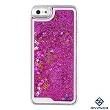 iPhone 6s plus case,iphone 6 plus case, liujie Liquid Cool Quicksand Moving Stars Bling Glitter Floating Dynamic Flowing Case Liquid Cover for Iphone 6s plus 5.5inch (rose)