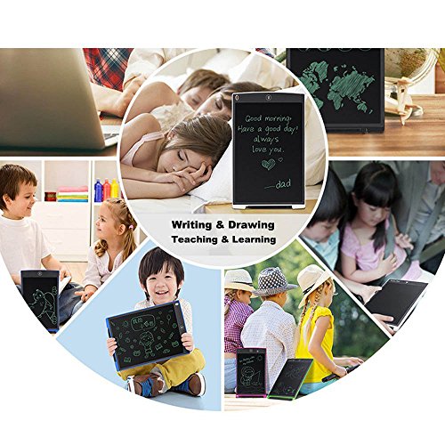 CHAOCHI LCD Writing Tablet 12 Inch Electronic Drawing Board Digital Doodle Pad with Erase Button Gift for School Students Kids Present for Friends Birthday Office Speech Difficulties Use, Green
