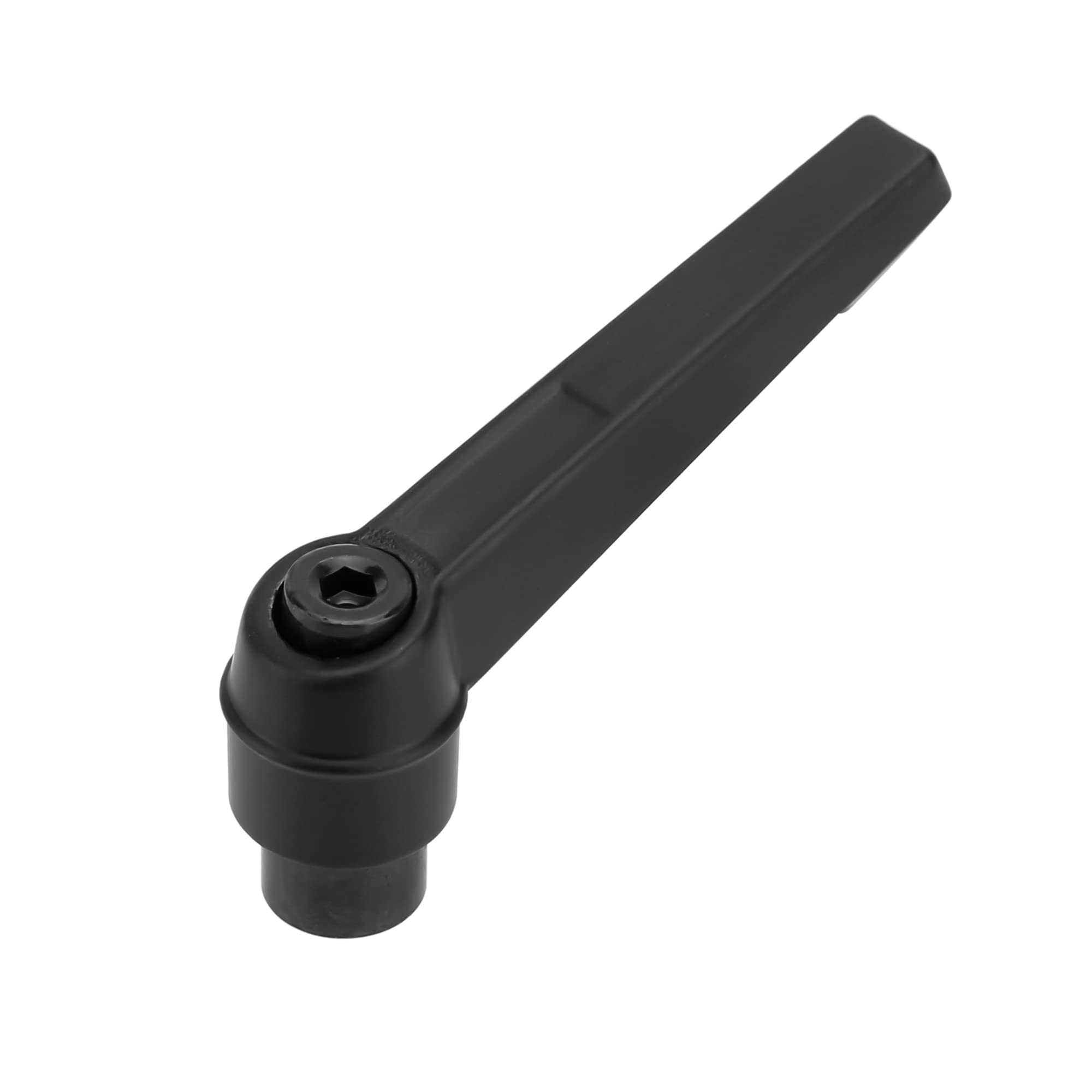 INTIRILIFE Clamping lever M12 in 5 lengths/clamping nut M12 made of galvanized steel - Tension handle Grip nut Clamping handle Locking lever- Adjustable handle in black - Size M12 Female