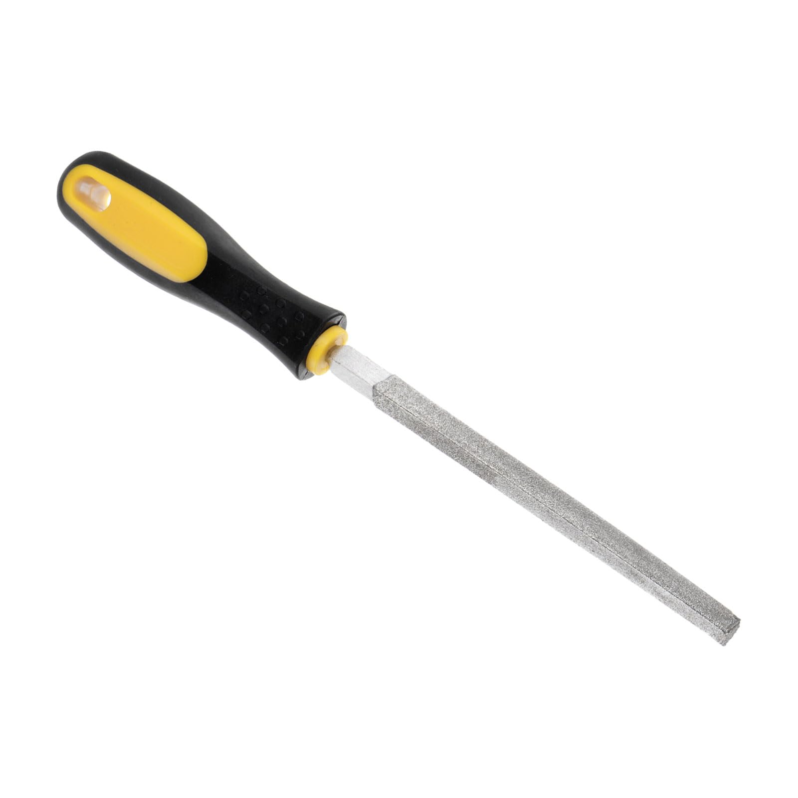CoCud Diamond Coated Triangle File, 6 Inch 80 Grits, Diamond Hand Rasp with Non-Slip Handle - (Applications: for Grinding on Glass Stone Marble Rock Bone)