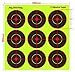 JingZhouYang Splatter Targets for Shooting - Reactive Bright Fluorescent Yellow Shot Marking - Airsoft, Pellet Gun, Rifle, Shotgun - Indoor, Outdoor, Long, Short Range Practice