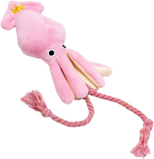 squeaky pink dog toy