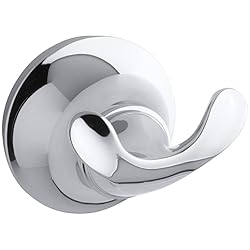 KOHLER K-11375-CP Forté Double Robe Hook, Polished