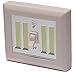 Battery Operated Wireless Light Switch Night Light Using 4 COB LED Technology perfect for Baby Nursery, Hallways, Bedrooms, Closets, RV. No Wiring Needed