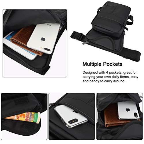 VBG VBIGER Mens Fanny Packs Retro Drop Leg Bag Sports Tactical Bag Waist Bag Sports Fanny Thigh Pack