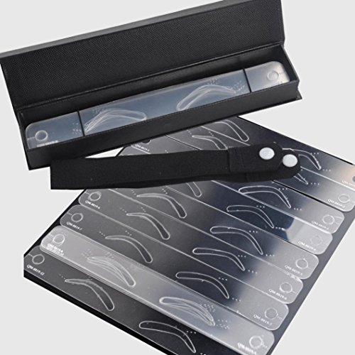 Bolayu Makeup Supplies Eyebrow Shaping Stencils Card, Microblading Training Permanent