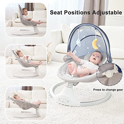 Bellababy Bluetooth Baby Swing for Infants, Compact & Portable Baby