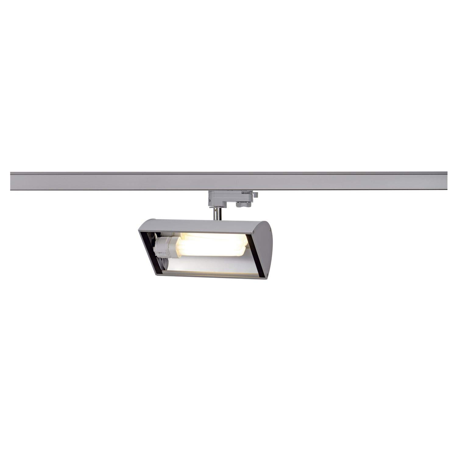 SLV 3-Phase System Spot NEPRO 2 / Spotlight, LED spot, Ceiling Spotlight, Ceiling Light, Track System, Indoor Lighting / G24d-3 26W Grey