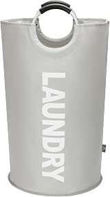 DOKEHOM 125L X-Large Collapsible Laundry Basket Grey XL 79cm 600D view 9