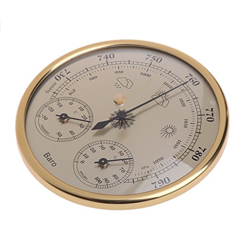 Youngy Wall Mounted Household Barometer Thermometer Hygrometer Weather Station Hanging - Thumbnail 4