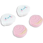 Kuitmor Switch Thumb Grip Caps,4PCS Soft Silicone Joystick Cover,Cute Analog Stick Cap Compatible with Switch/OLED/Lite