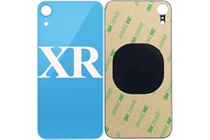 1PC Back Cover Glass for iPhone XR Battery Housing Cover Rear Door Replacement with Pre-Installed Adhesive