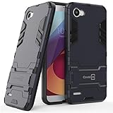 LG Q6 Case, LG Q6 Plus Case, LG Q6a Case, CoverON Shadow Armor Series Modern Style Slim Hard Hybrid Phone Cover with Kickstand Case for LG Q6 / Q6 Plus / Q6a - Navy