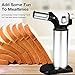 Kitchen Butane Torch Lighter,Blow Torch lighter,Cooking Refillable Culinary Torch Butane Lighter for Crème Brulee,Baking,BBQ-Safety Lock,Flame Lock-BUTANE NOT INCLUDED (Black)