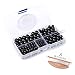BEADNOVA 4-10mm Natural Black Onyx Round Beads for Jewelry Making (340pcs)