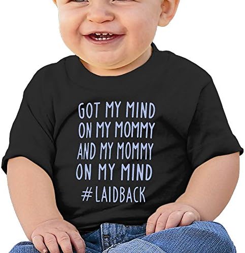 REBELN Got My Mind On My Mommy Cotton Short Sleeve T Shirts for Baby Toddler Infant