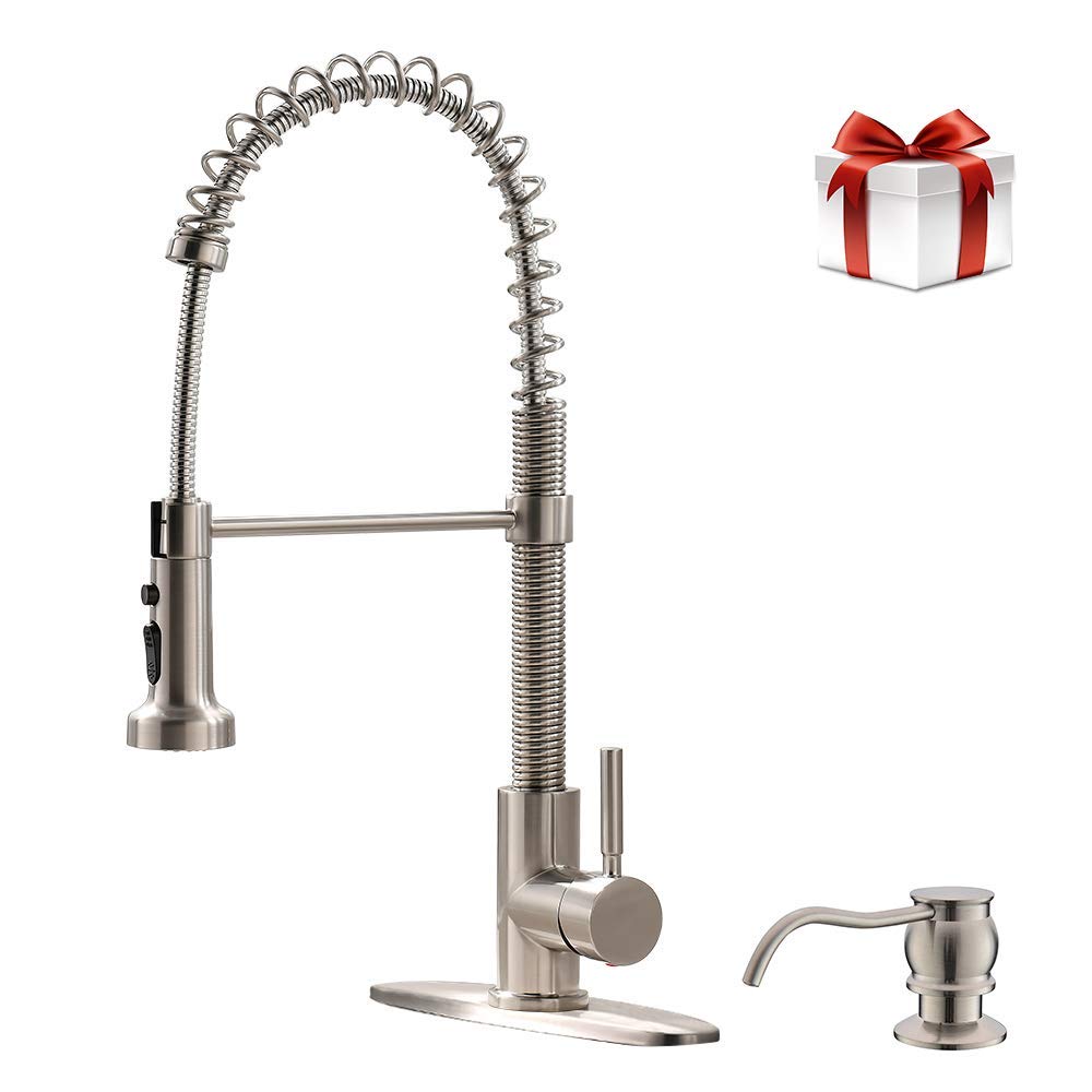 Best Pull Down Kitchen Faucets With Soap Dispenser
