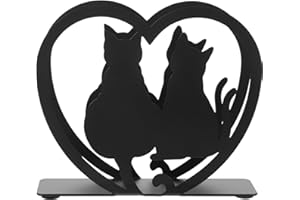 Luxshiny 1pc Napkin Holder for Table: Iron Paper Towel Holder Freestanding Tissue Dispenser Cat Design Napkin Holder Napkins 