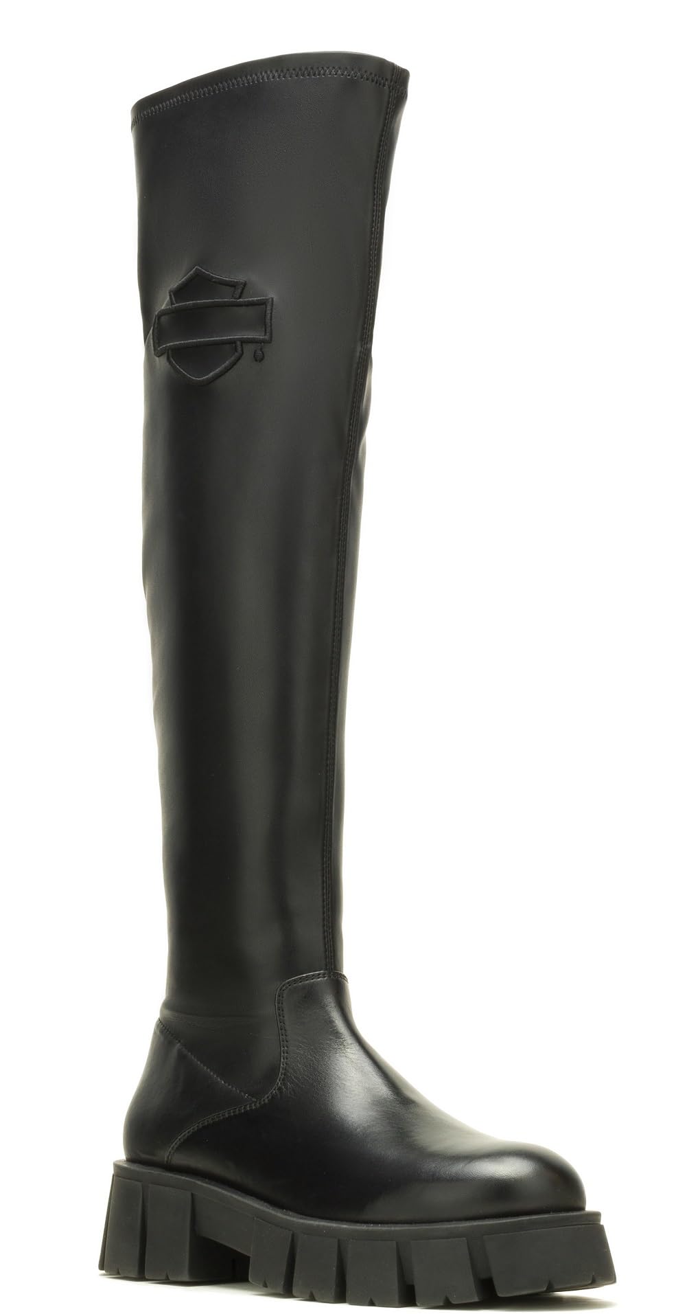 harley-davidson women's uplift otk over-the-knee boot, black, 6