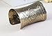 Global Huntress Antique Copper Embossed Iron Cuff Open Bangle Bracelet