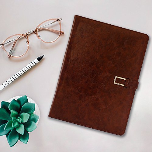 Professional Business Padfolio/Resume Portfolio Folder with Letter Size Writing Pad, Premium Leather Look and Feel - Thumbnail 2