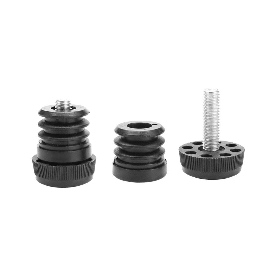 Sourcingmap Leveling Feet 1" 25mm OD Round Insert Furniture Adjustable Leveler 2 Sets