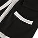 MUSHARE Women's Colorblock Wear to Work Business Party Bodycon One-Piece Dress (Black+White, Medium)