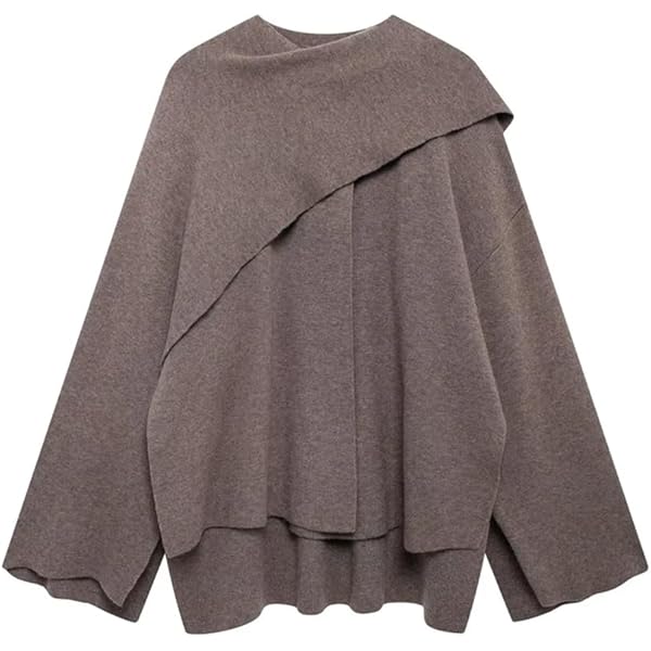 トップス 24AWMUKCYEN asymmetric short cardigan Anoumcy Asymmetric Button Up Cardigans Sweaters for Women