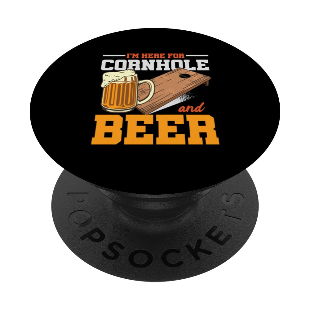 I´m Here For Cornhole And Beer | Bean Bags Toss | Cornhole PopSockets Swappable PopGrip