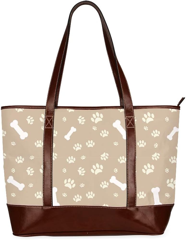 Multicolor Cute Dog Paw Handbag For Girls Soft Shoulder