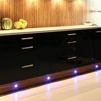 Kit de 4 luces LED avanzadas para cocina o debajo de armario, moderno