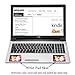 Meffort Inc 15 15.6 Inch Laptop Notebook Skin Sticker Cover Art Decal (Included 2 Wrist pad) - Purple Butterfly Design