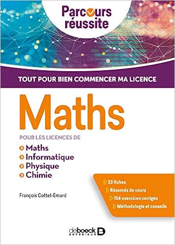 Amazon Fr Maths Pour Les Licences De Maths Informatique Physique Chimie Cottet Emard Francois Livres